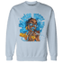 Powder Blue 9s Sweatshirt Match Blowing Money Fast Girl - NastyJamz