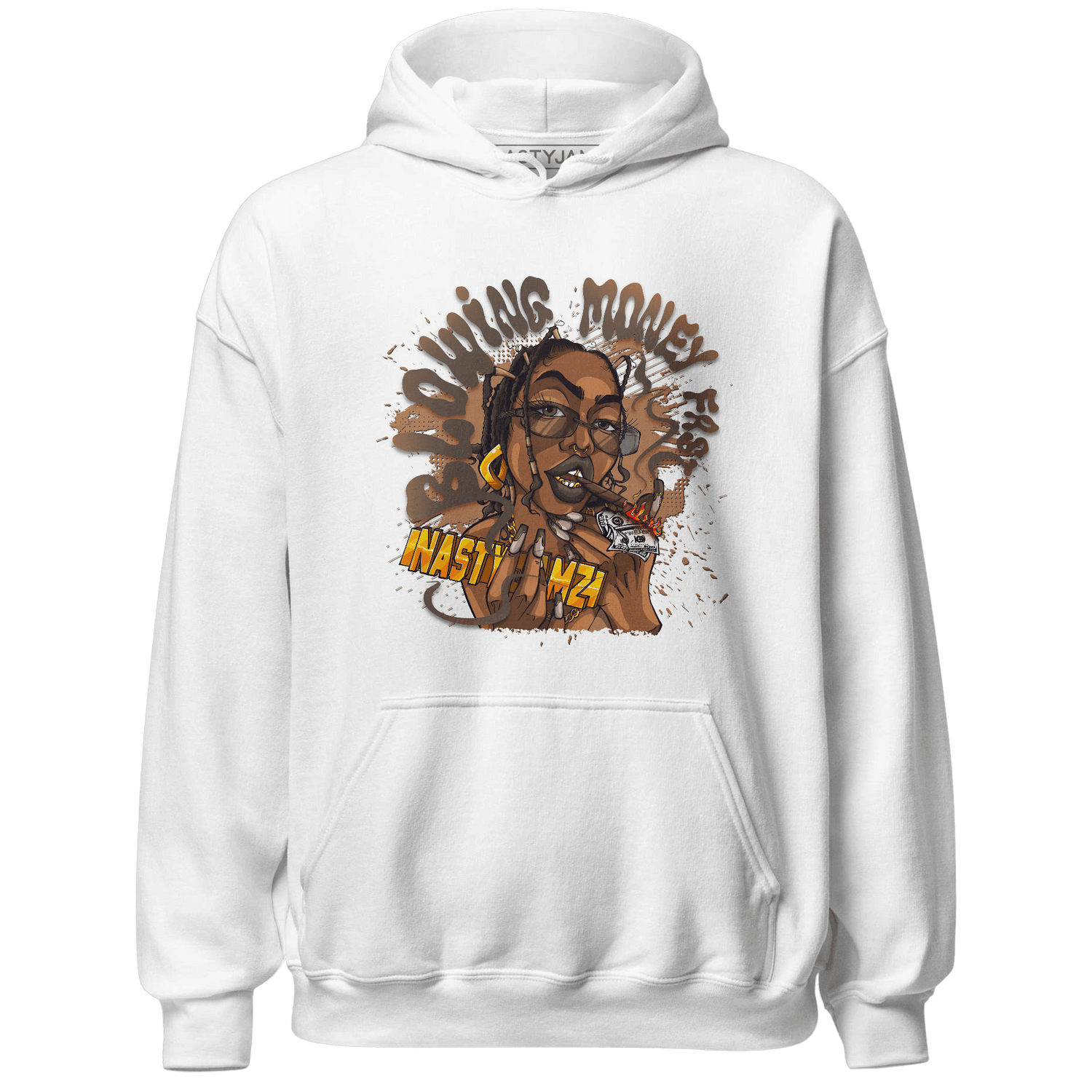 Jumpmann Jack Hoodie Match Blowing Money Fast Girl - NastyJamz