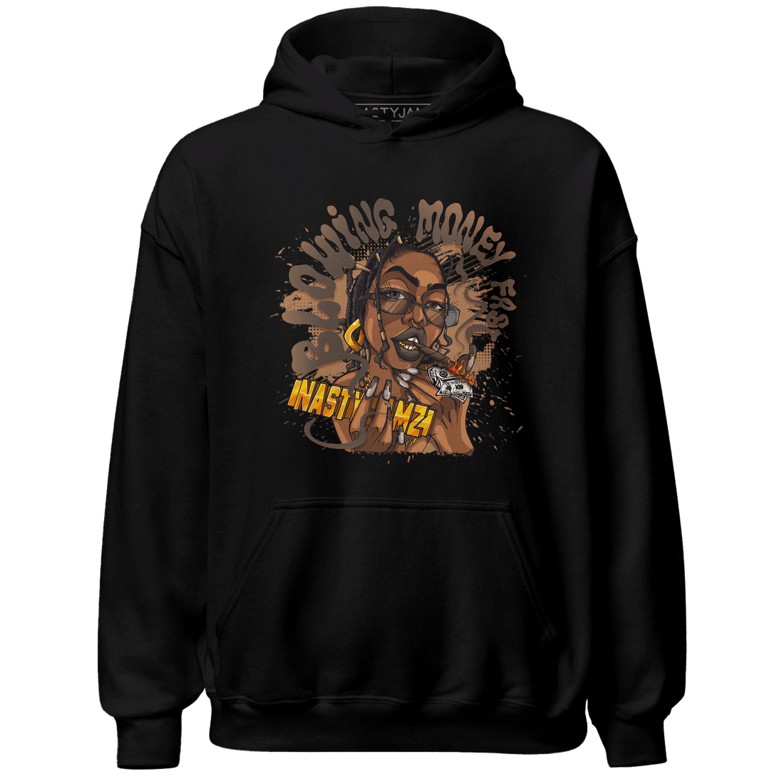Jumpmann Jack Hoodie Match Blowing Money Fast Girl - NastyJamz