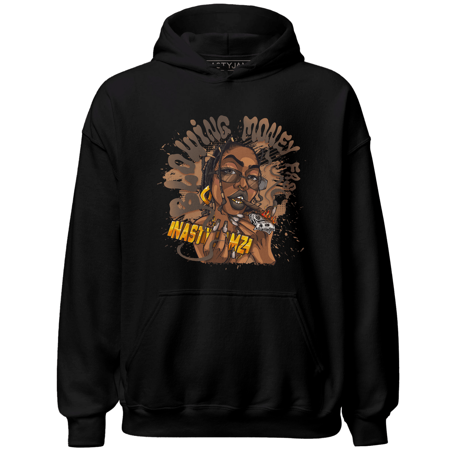 Jumpmann Jack Hoodie Match Blowing Money Fast Girl - NastyJamz