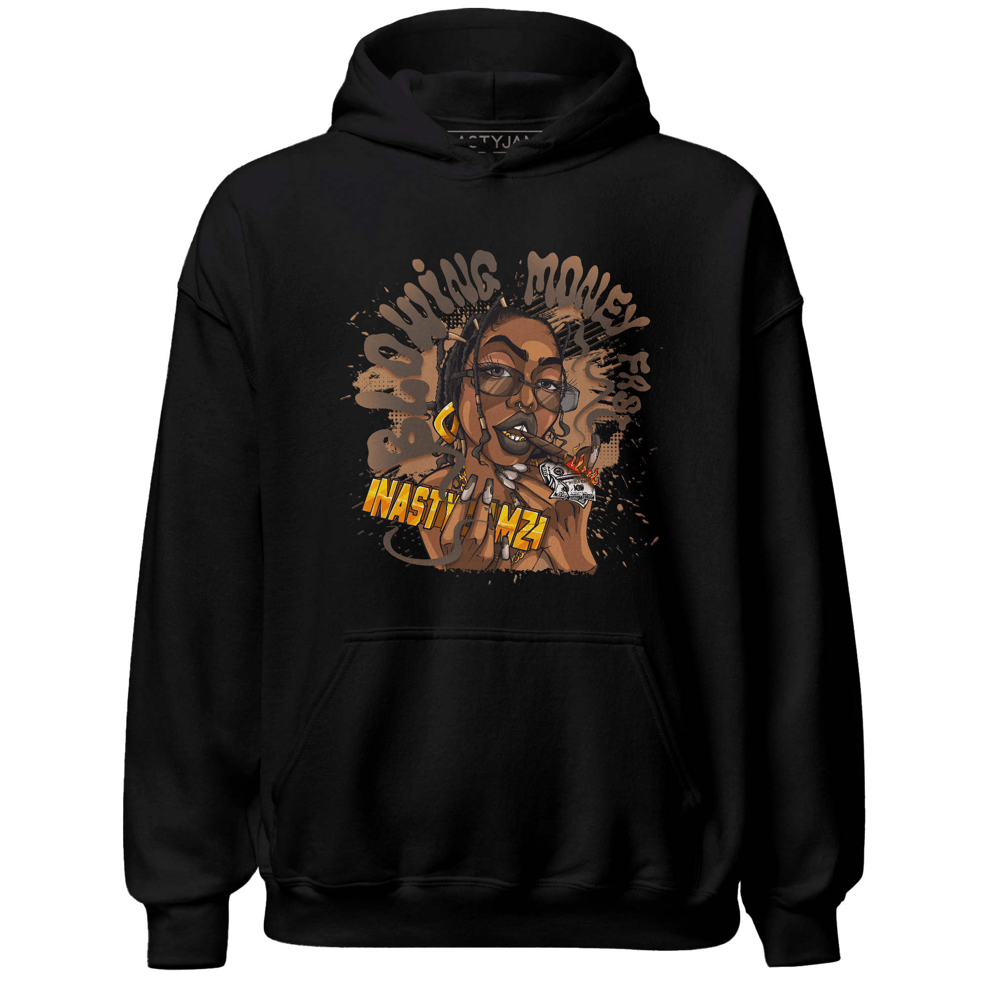 Jumpmann Jack Hoodie Match Blowing Money Fast Girl - NastyJamz
