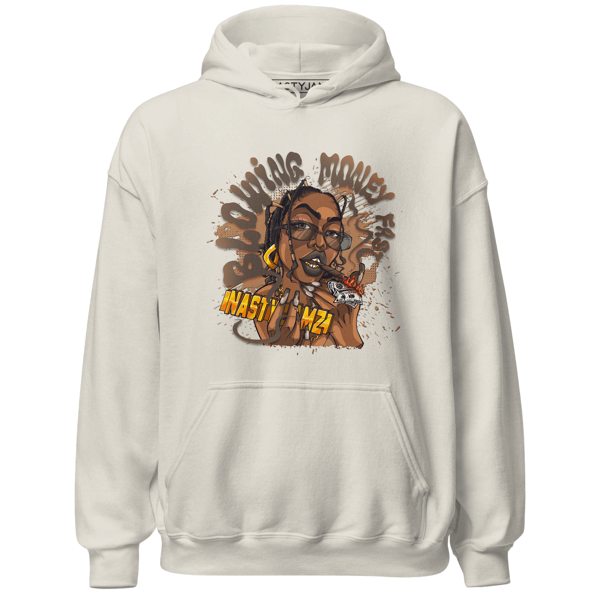 Jumpmann Jack Hoodie Match Blowing Money Fast Girl - NastyJamz