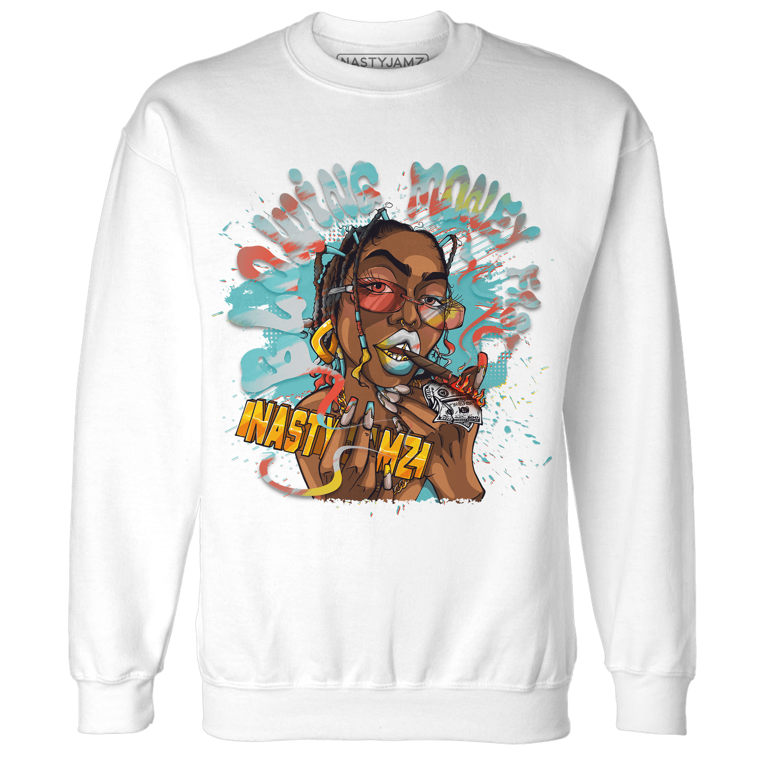 KB 8 Protro Venice Beach Sweatshirt Match Blowing Money Fast Girl - NastyJamz