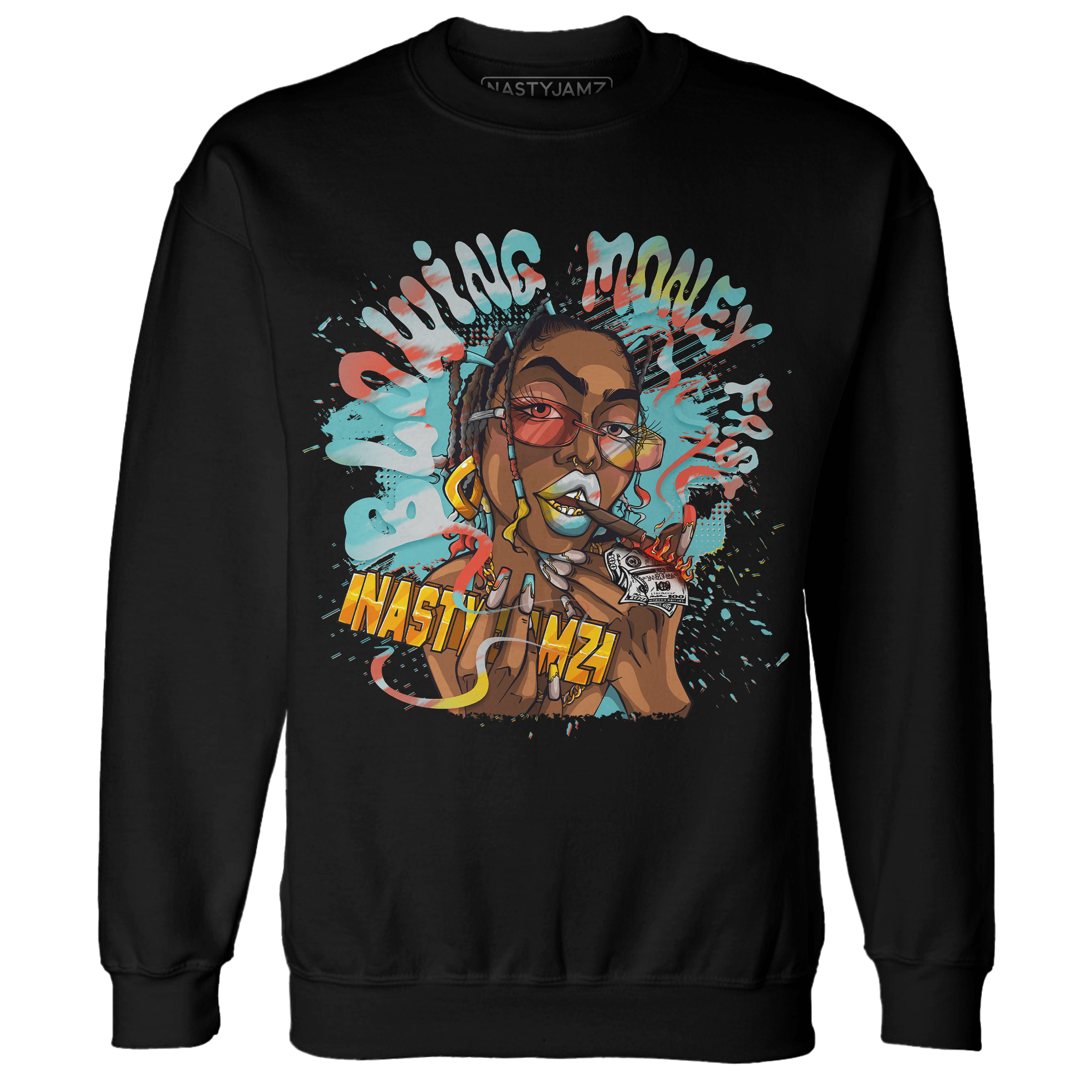 KB 8 Protro Venice Beach Sweatshirt Match Blowing Money Fast Girl - NastyJamz