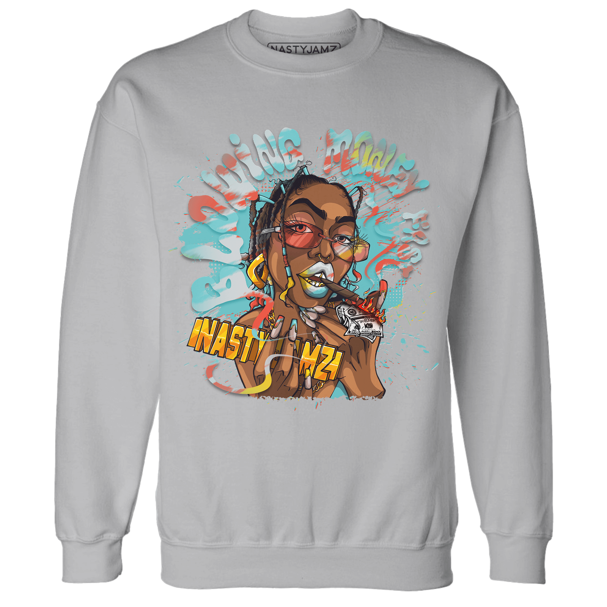 KB 8 Protro Venice Beach Sweatshirt Match Blowing Money Fast Girl - NastyJamz