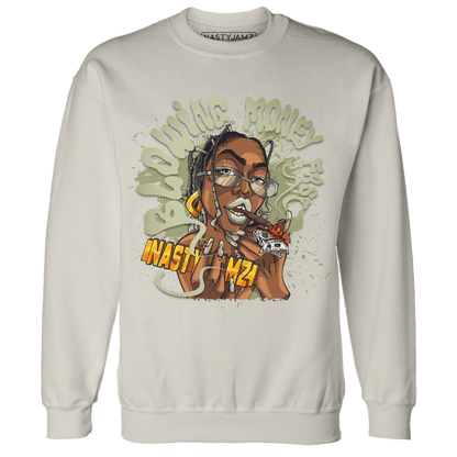 Yeezy Slide Resin Sweatshirt Match Blowing Money Fast Girl - NastyJamz