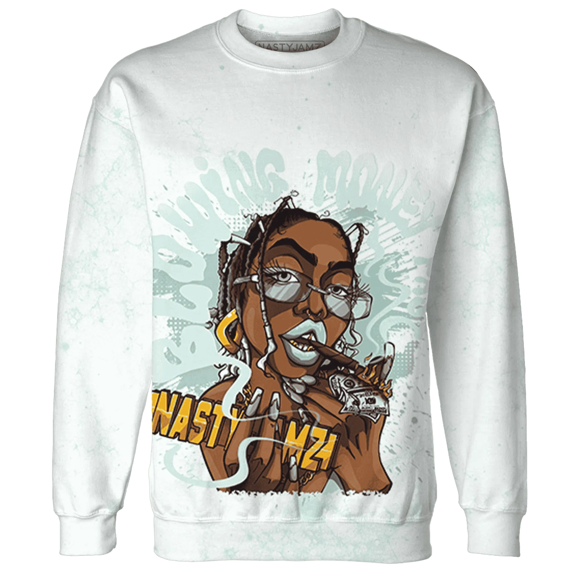 AF-1-Low-Jade-Ice-White-Sweatshirt-Match-Blowing-Money-Fast-Girl-3D