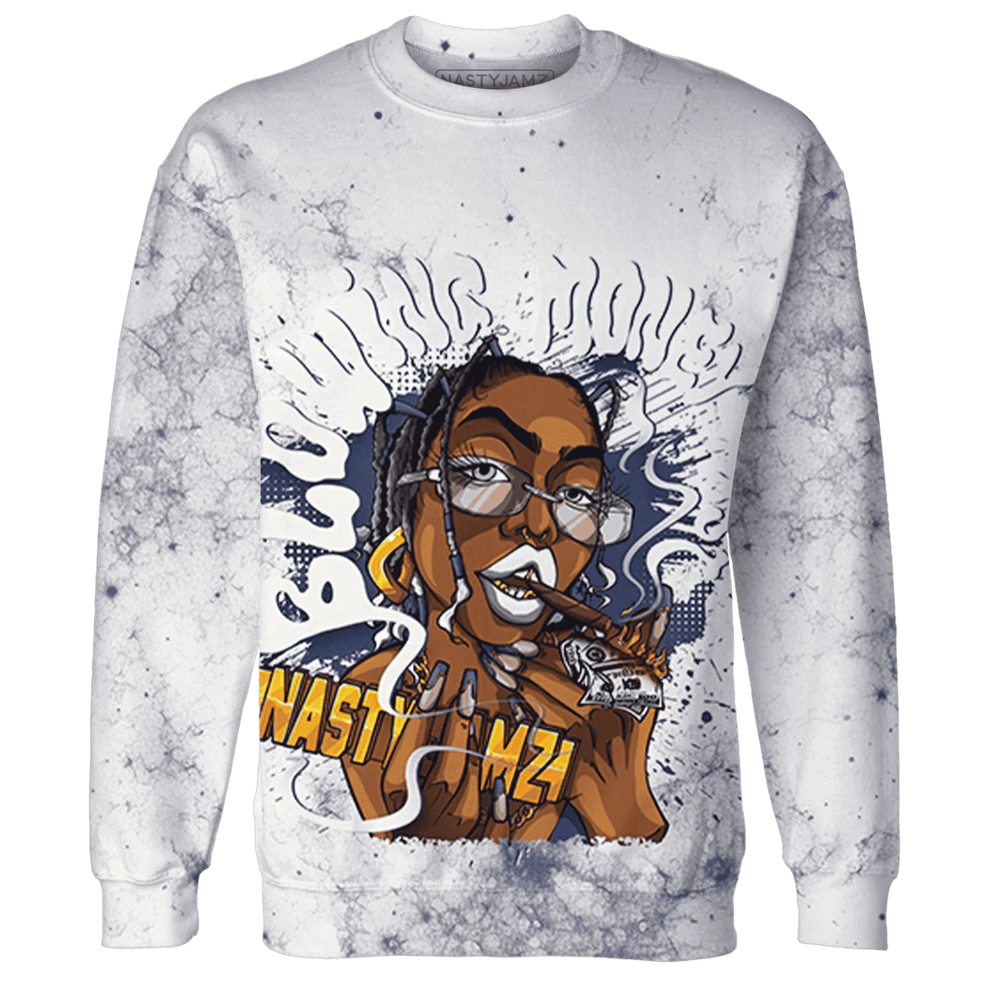 Low-Diffused-Blue-11s-Sweatshirt-Match-Blowing-Money-Fast-Girl-3D