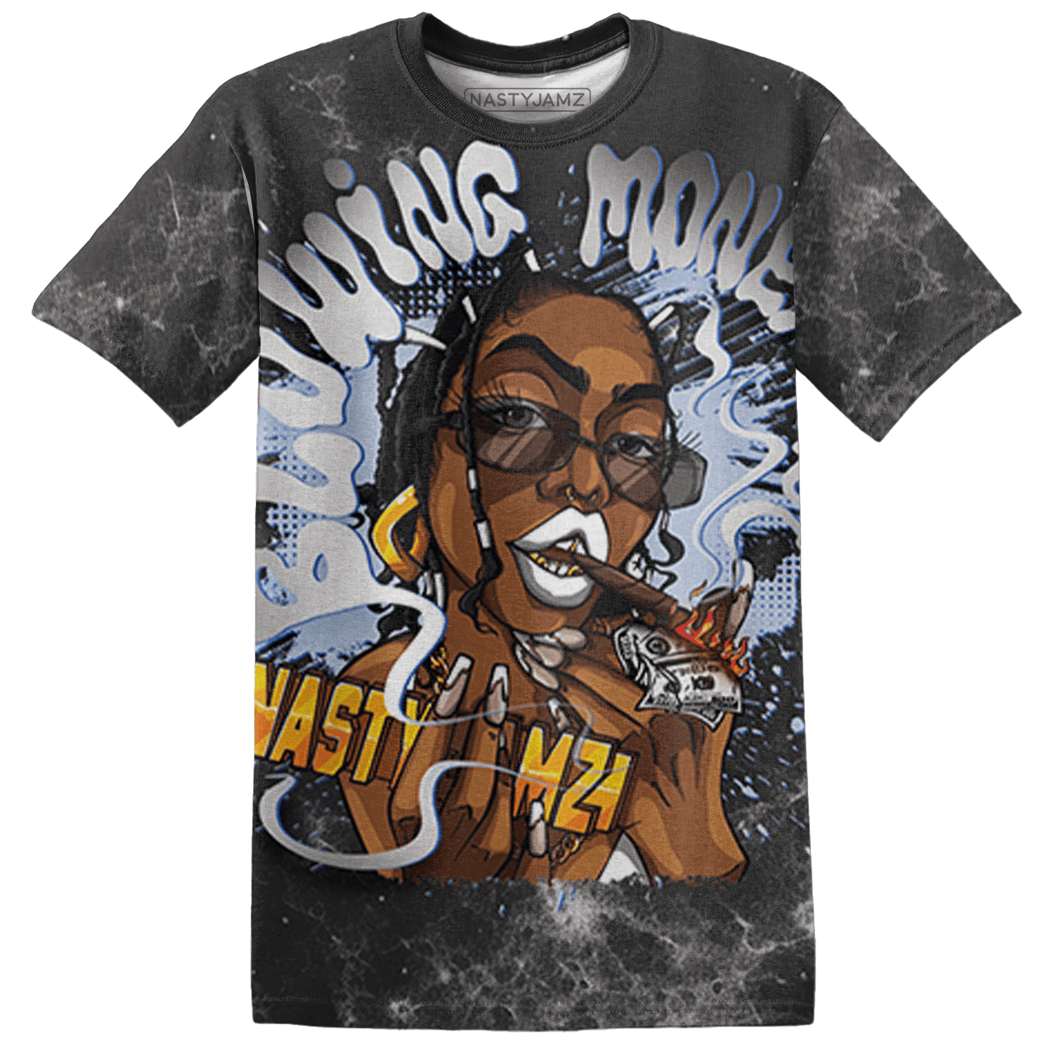 Low Space Jamz 11s T Shirt Match Blowing Money Fast Girl 3D All-Over Print - NastyJamz