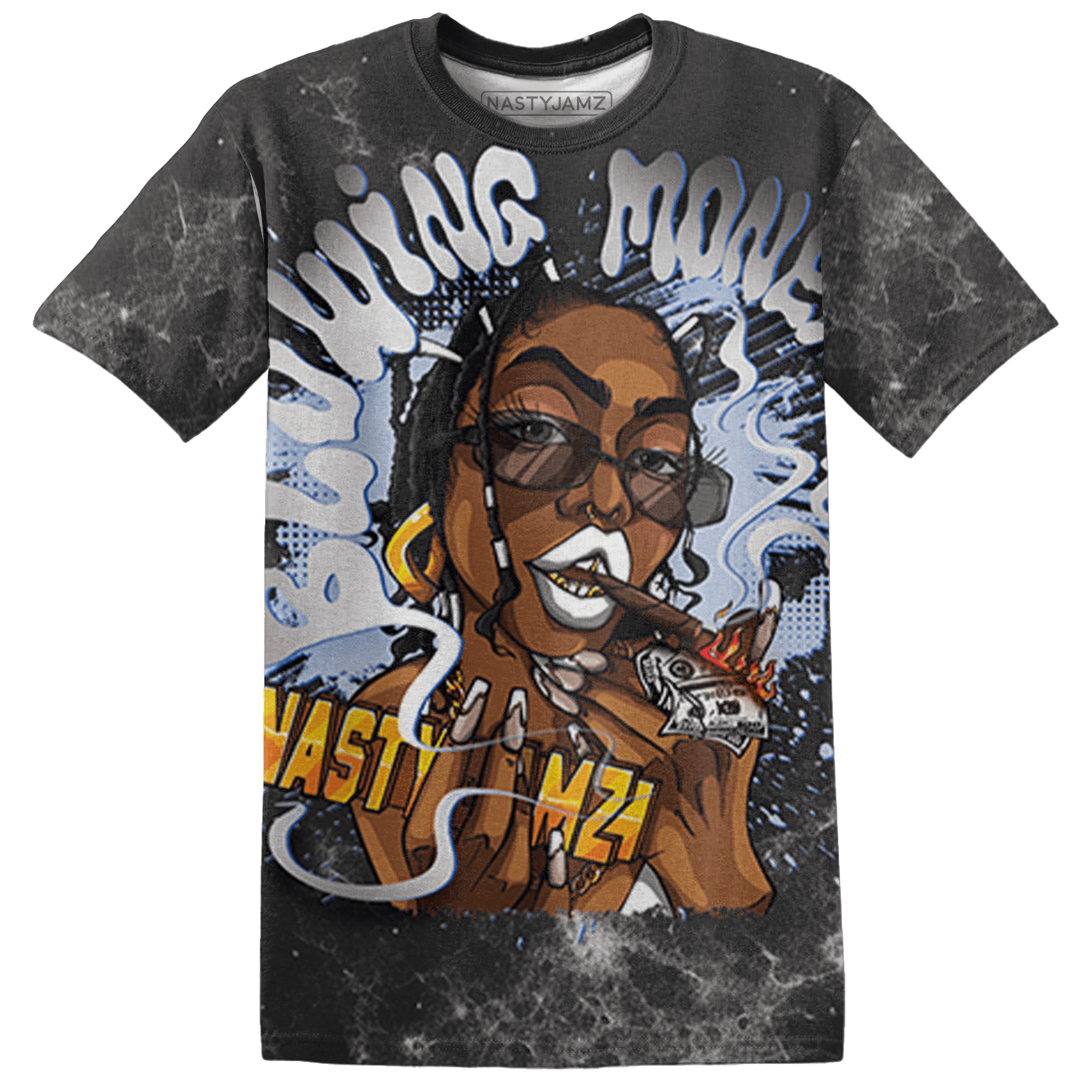 Low Space Jamz 11s T Shirt Match Blowing Money Fast Girl 3D All-Over Print - NastyJamz