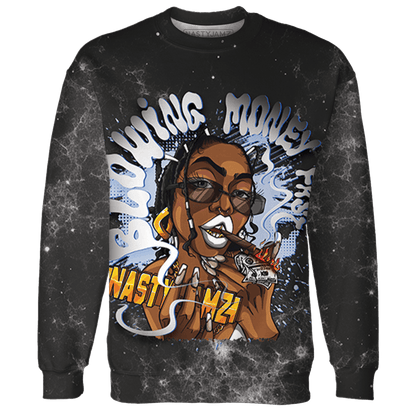 Low Space Jamz 11s Sweatshirt Match Blowing Money Fast Girl 3D All-Over Print - NastyJamz