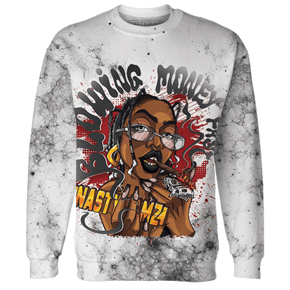 Retro Red Taxi 12s Sweatshirt Match Blowing Money Fast Girl 3D All-Over Print - NastyJamz