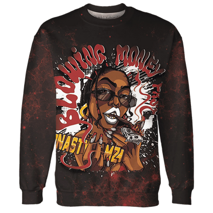 Black-Toe-Reimagined-Red-White-1s-NastyJamz-Sweatshirt-Match-Blowing-Money-Fast-Girl-3D