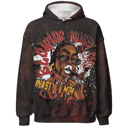 Black-Toe-Reimagined-Red-White-1s-NastyJamz-Hoodie-Match-Blowing-Money-Fast-Girl-3D