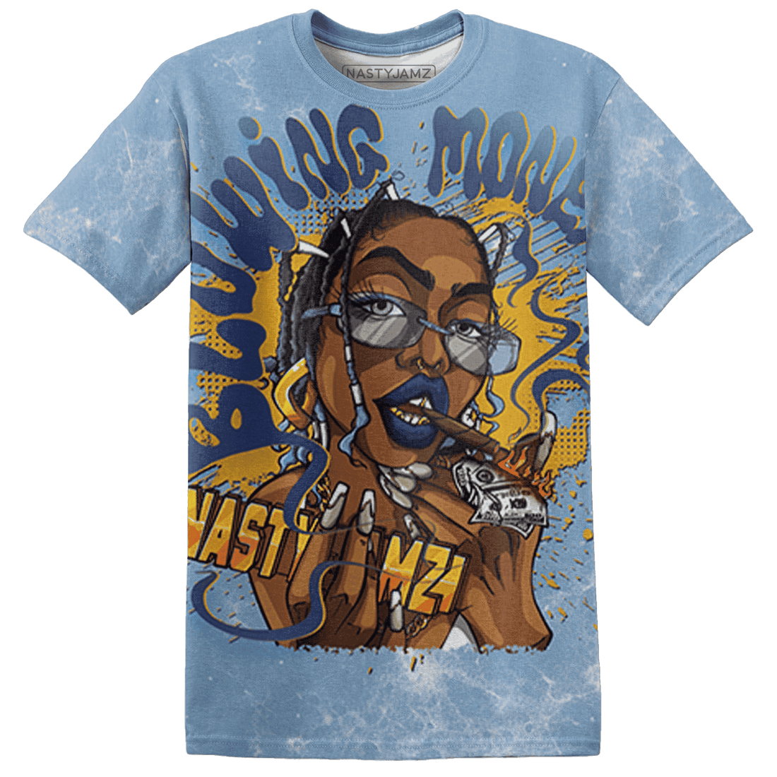 First In Flight 1s T Shirt Match Blowing Money Fast Girl 3D All-Over Print - NastyJamz