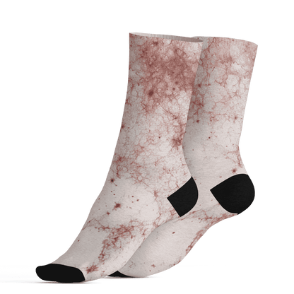 High 85 Metallic Burgundy 1s Socks Match Blowing Money Fast Girl 3D All-Over Print - NastyJamz