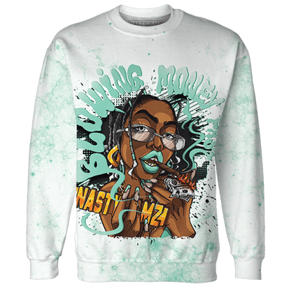 High OG Green Glow 1s Sweatshirt Match Blowing Money Fast Girl 3D All-Over Print - NastyJamz