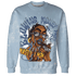 Mid Diffused Blue Grey 1s Sweatshirt Match Blowing Money Fast Girl 3D All-Over Print - NastyJamz