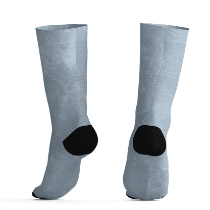 Mid Diffused Blue Grey 1s Socks Match Blowing Money Fast Girl 3D All-Over Print - NastyJamz