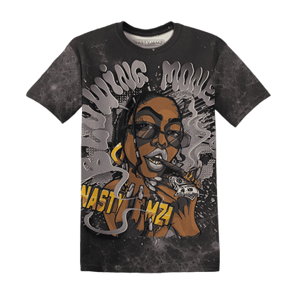Black-Violet-Ore-3s-T-Shirt-Match-Blowing-Money-Fast-Girl-3D