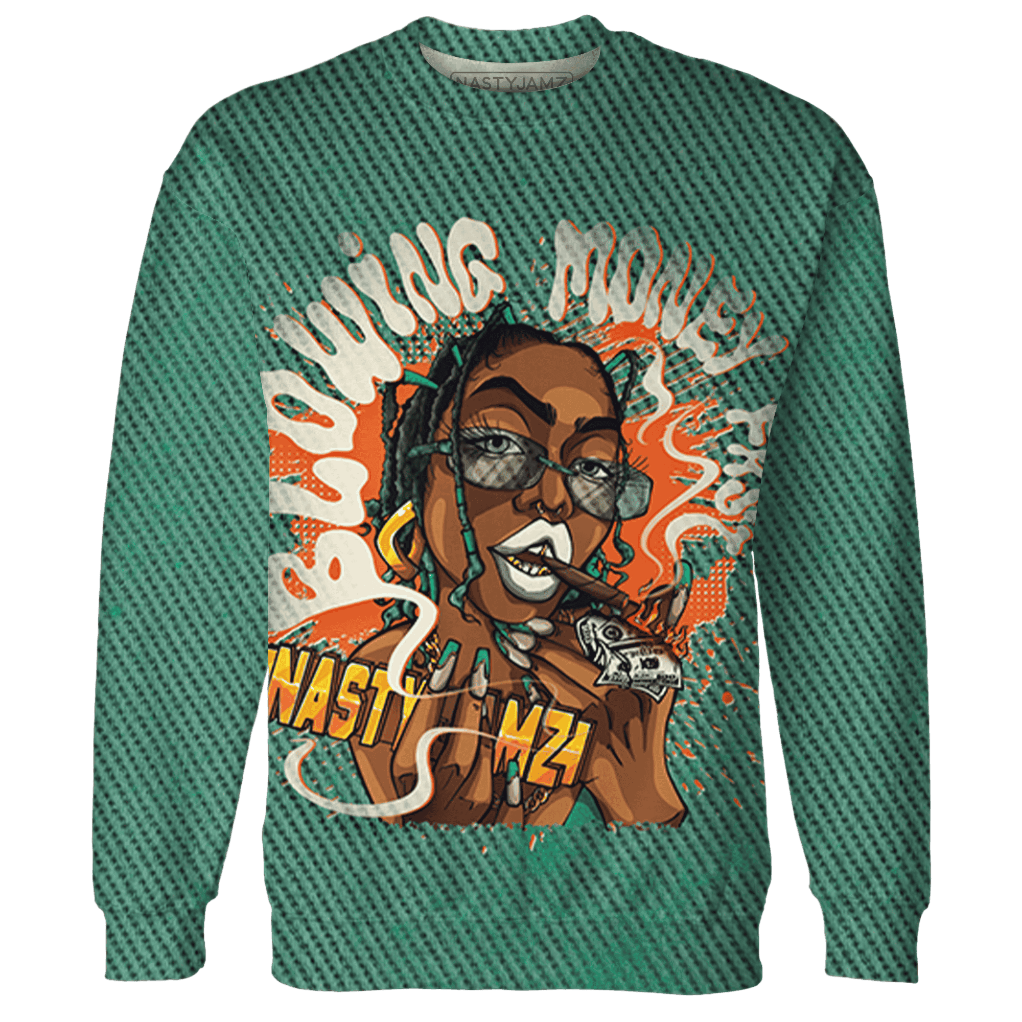 Nina CN Abney 3s Sweatshirt Match Blowing Money Fast Girl 3D All-Over Print - NastyJamz
