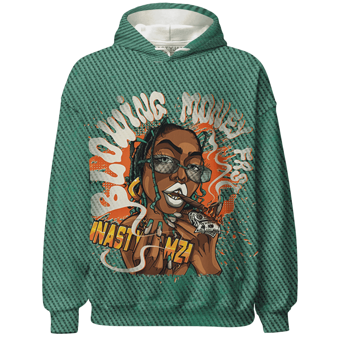 Nina CN Abney 3s Hoodie Match Blowing Money Fast Girl 3D All-Over Print - NastyJamz