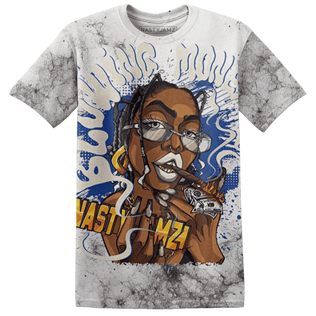 Quaiii 54 3s T Shirt Match Blowing Money Fast Girl 3D All-Over Print - NastyJamz