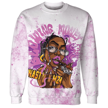 GS Hyper Violet 4s Sweatshirt Match Blowing Money Fast Girl 3D All-Over Print - NastyJamz
