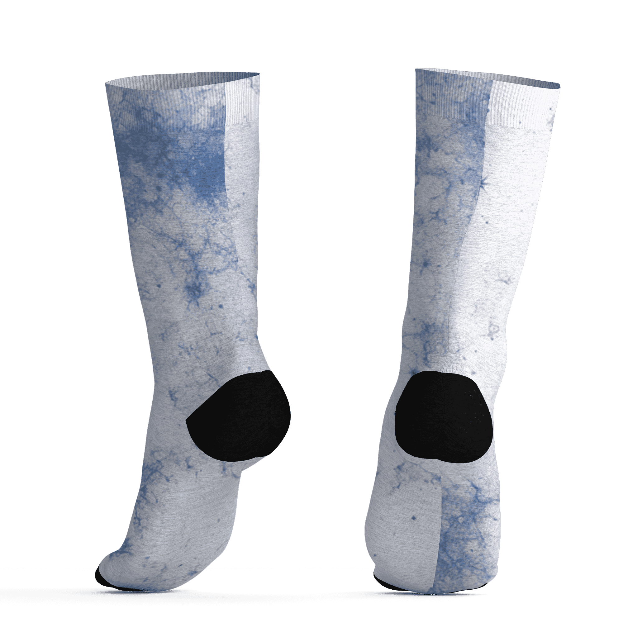 Industrial Blue 4s Socks Match Blowing Money Fast Girl 3D All-Over Print - NastyJamz