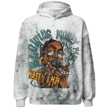 Oxidized Green 4s Hoodie Match Blowing Money Fast Girl 3D All-Over Print - NastyJamz