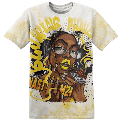 Vivid Sulfur 4s T Shirt Match Blowing Money Fast Girl 3D All-Over Print - NastyJamz