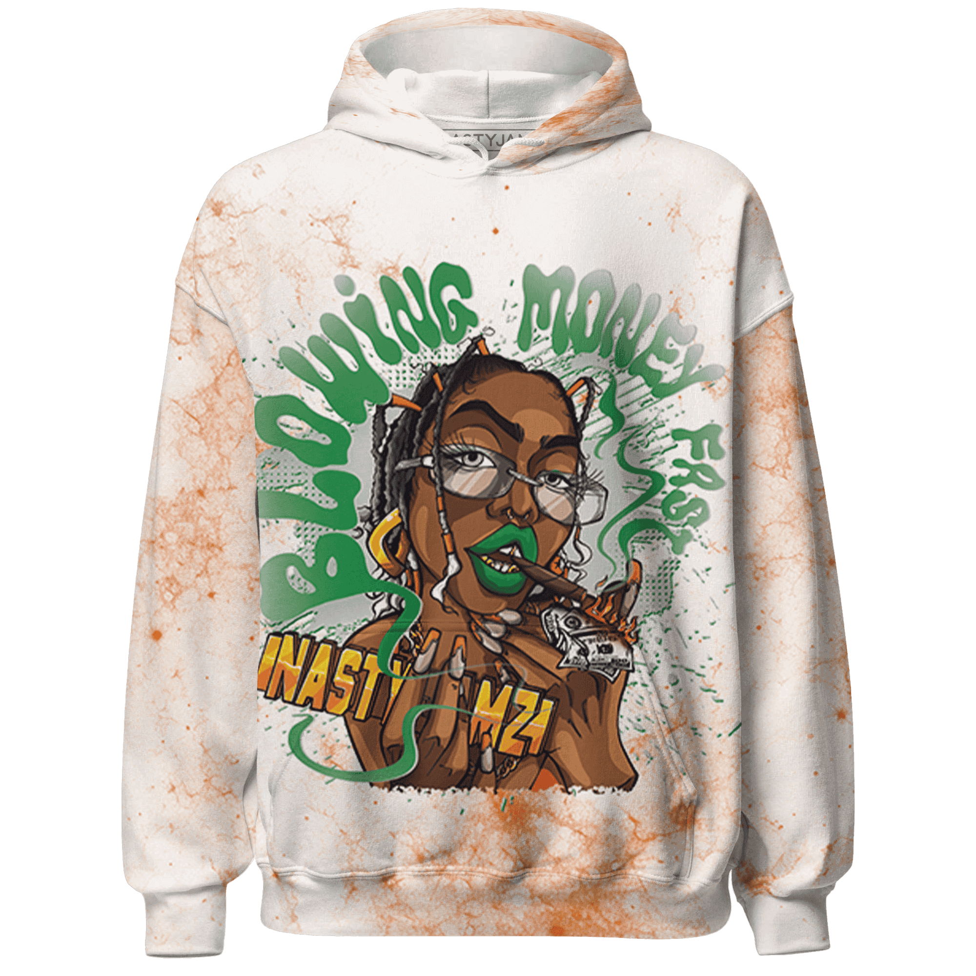 MAM Hurricanes 5s Hoodie Match Blowing Money Fast Girl 3D All-Over Print - NastyJamz