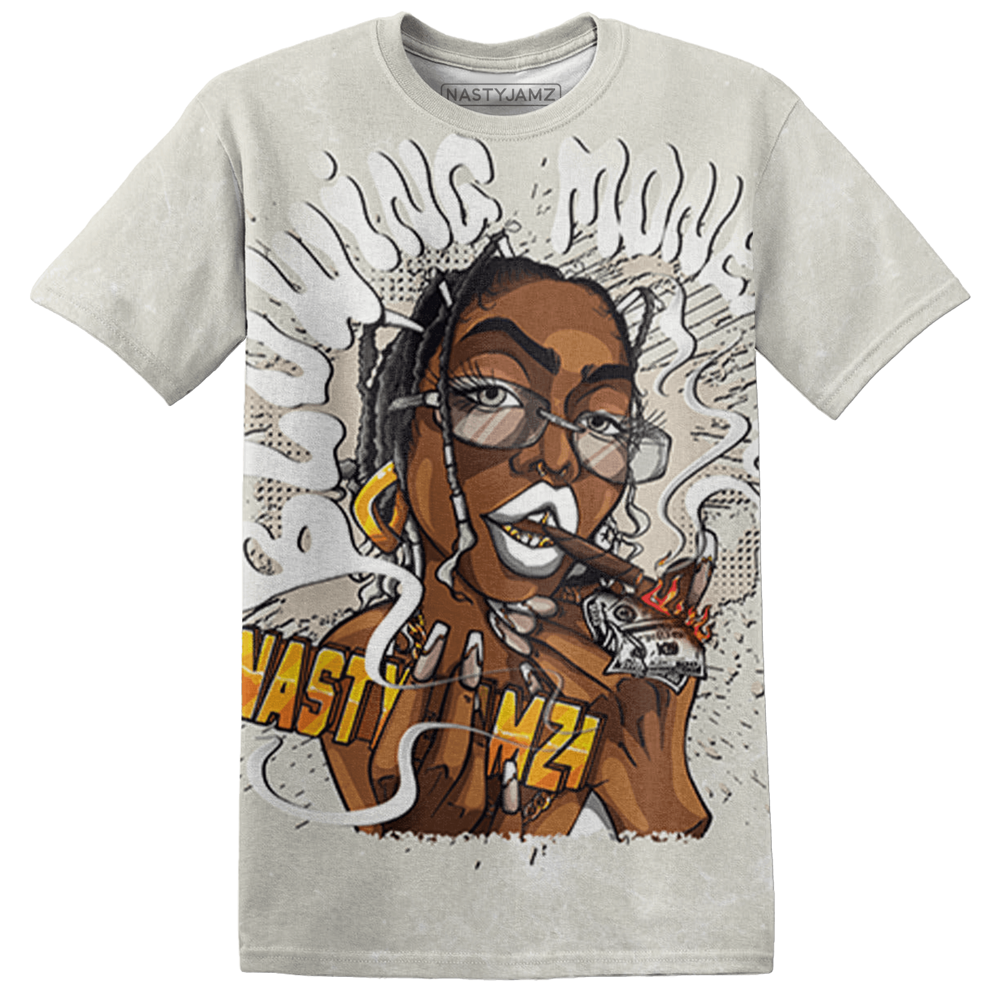 SE Sail 5s T Shirt Match Blowing Money Fast Girl 3D All-Over Print - NastyJamz