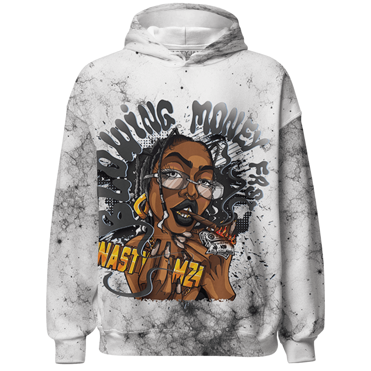 Reverse Oreo 6s Hoodie Match Blowing Money Fast Girl 3D All-Over Print - NastyJamz
