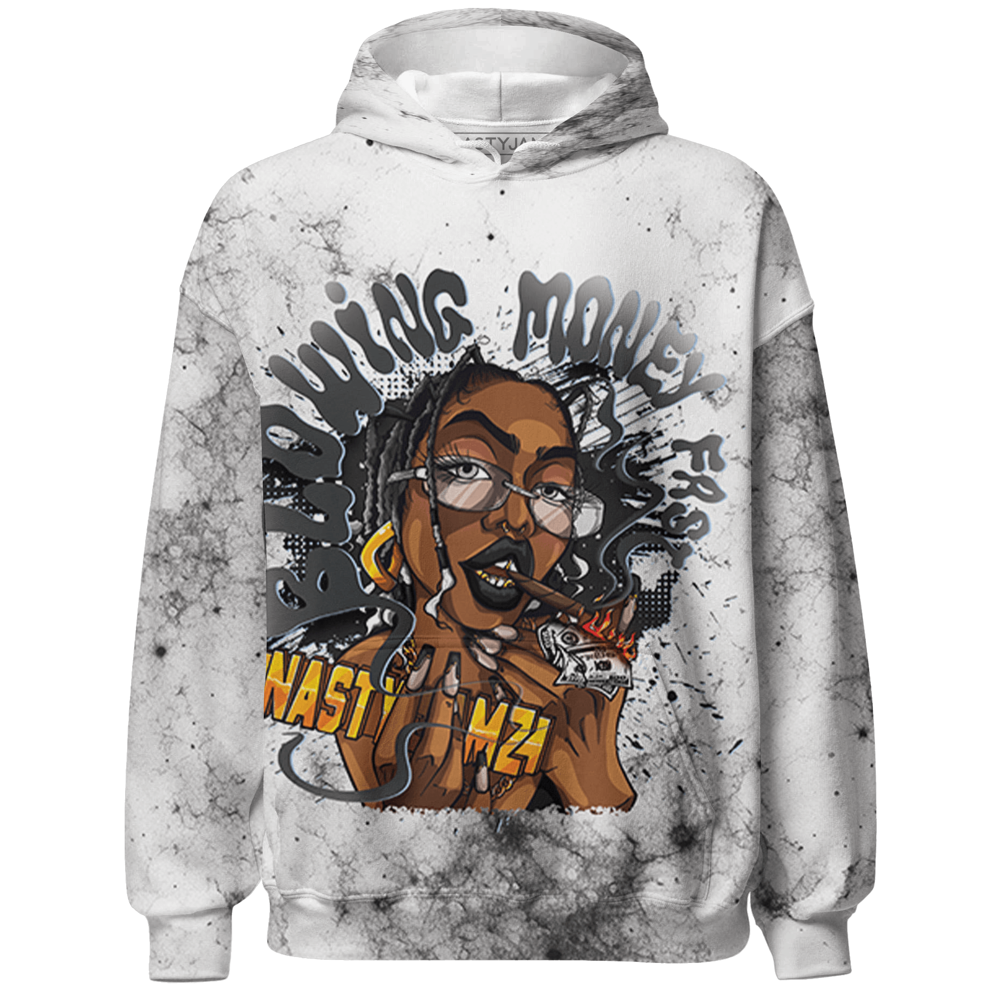 Reverse Oreo 6s Hoodie Match Blowing Money Fast Girl 3D All-Over Print - NastyJamz