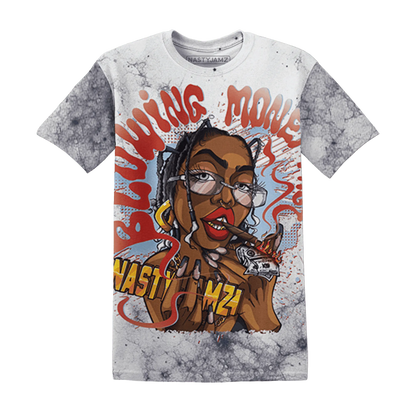 White-Navy-6s-T-Shirt-Match-Blowing-Money-Fast-Girl-3D