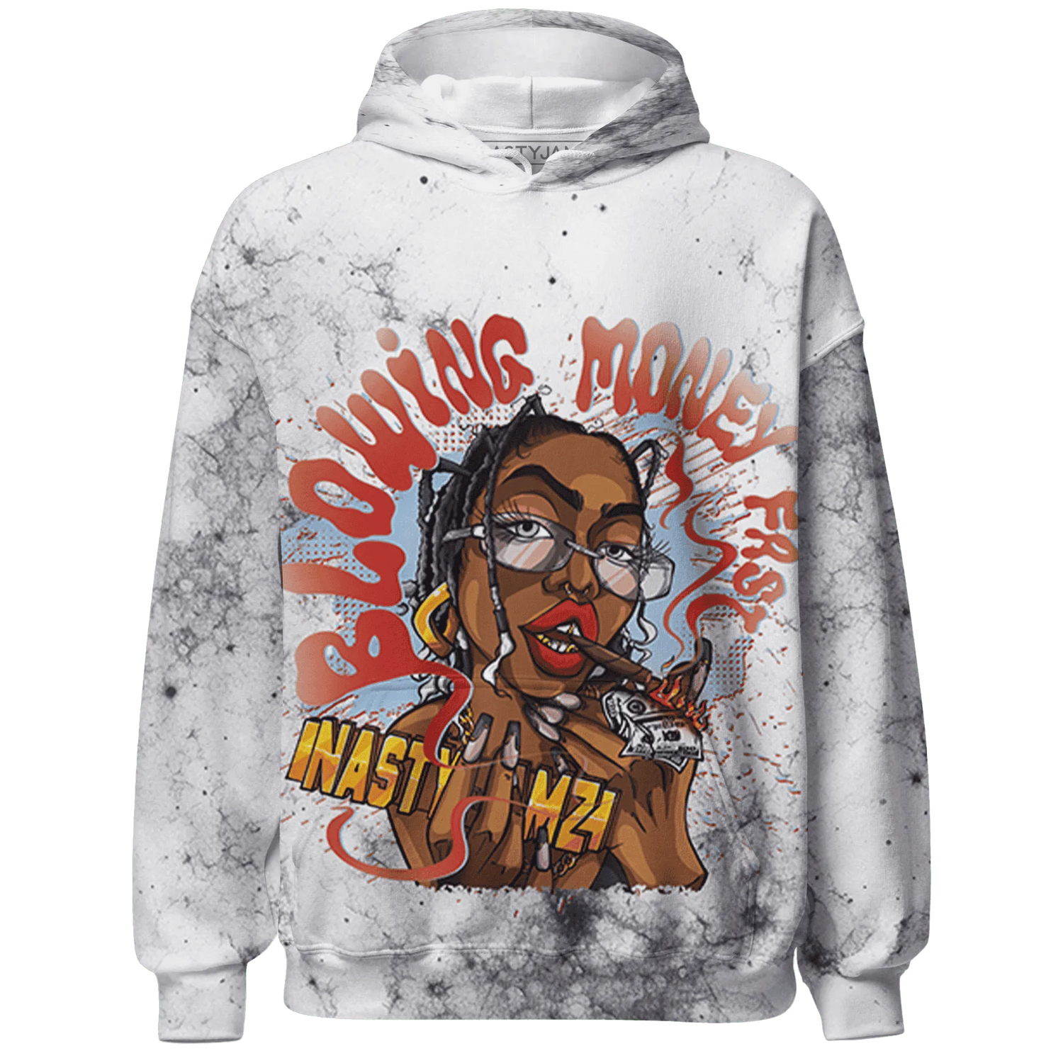 White-Navy-6s-Hoodie-Match-Blowing-Money-Fast-Girl-3D