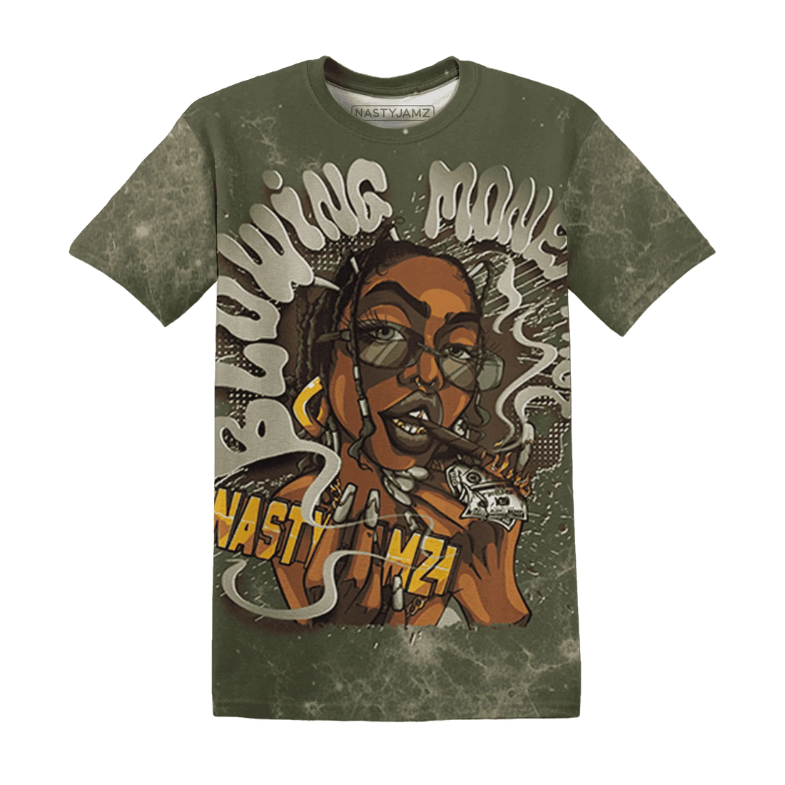 AM-1-Essential-Premium-NastyJamz-T-Shirt-Match-Blowing-Money-Fast-Girl-3D