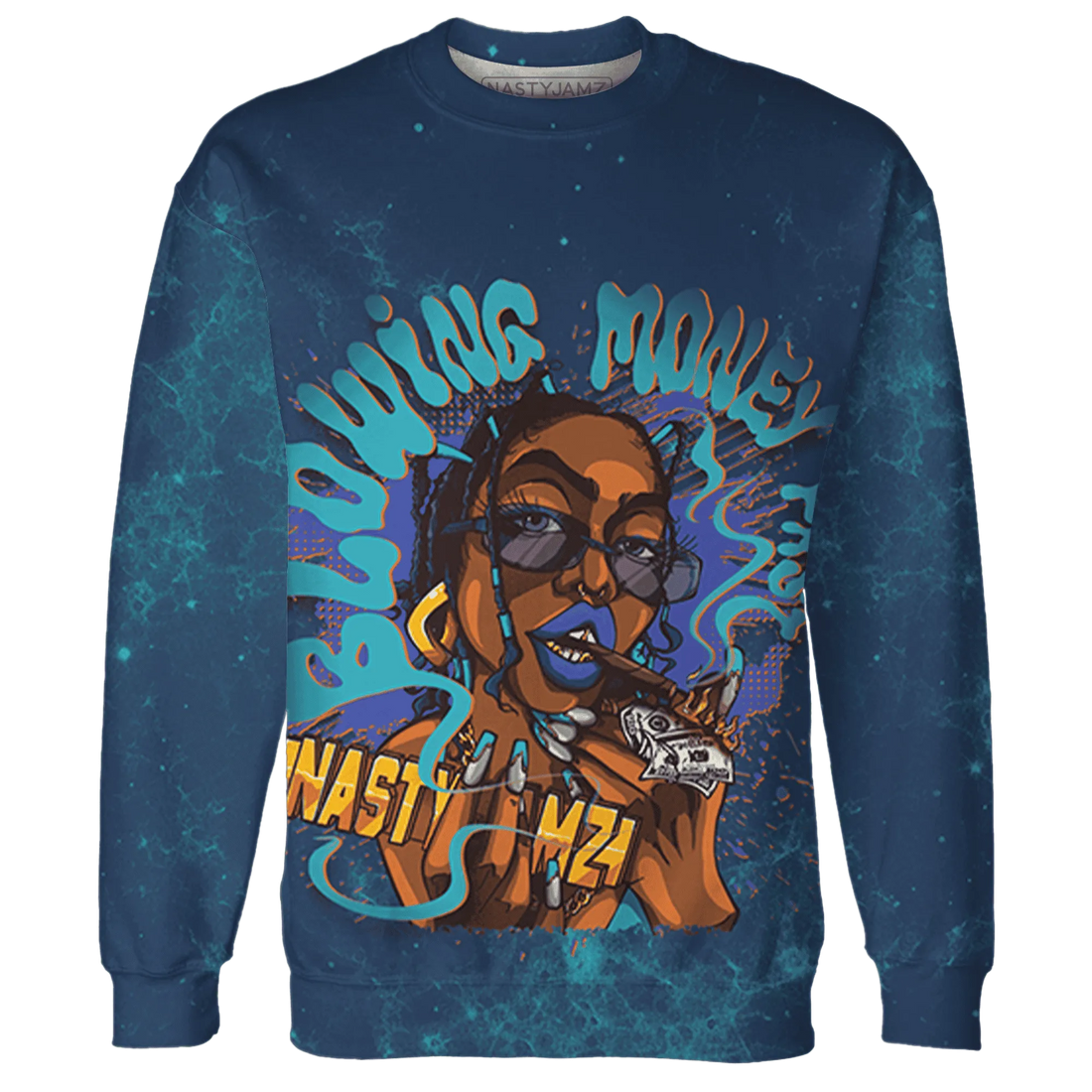 AM-Plus-Drift-Midnight-Navy-Total-Orange-Dusty-Cactus-Sweatshirt-Match-Blowing-Money-Fast-Girl-3D
