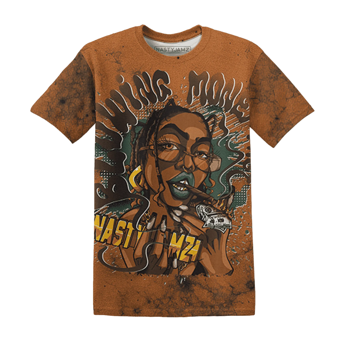 Dunk-Low-Ceramic-NastyJamz-T-Shirt-Match-Blowing-Money-Fast-Girl-3D