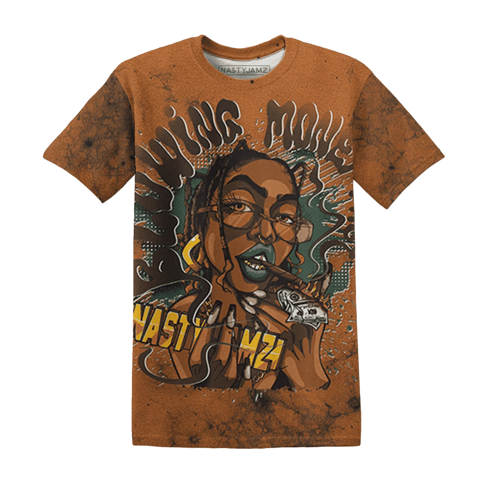 Dunk-Low-Ceramic-NastyJamz-T-Shirt-Match-Blowing-Money-Fast-Girl-3D
