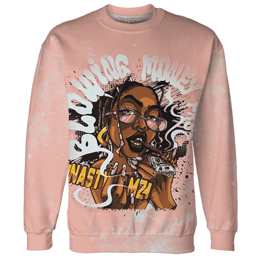Dunk-Low-Glacier-Blue-Arctic-Orange-NastyJamz-Sweatshirt-Match-Blowing-Money-Fast-Girl-3D