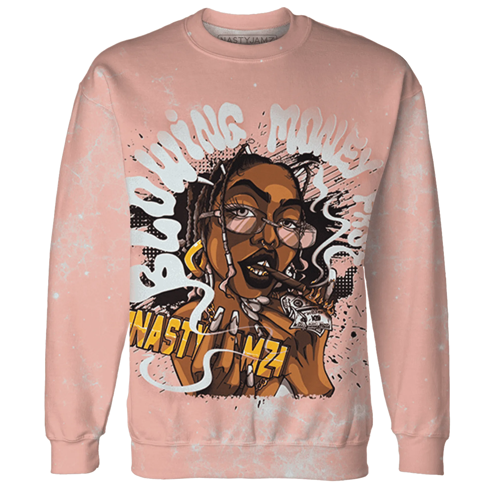 Dunk-Low-Glacier-Blue-Arctic-Orange-NastyJamz-Sweatshirt-Match-Blowing-Money-Fast-Girl-3D
