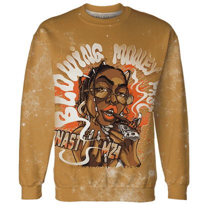 Dunk-Low-Retro-Wheat-Orange-NastyJamz-Sweatshirt-Match-Blowing-Money-Fast-Girl-3D