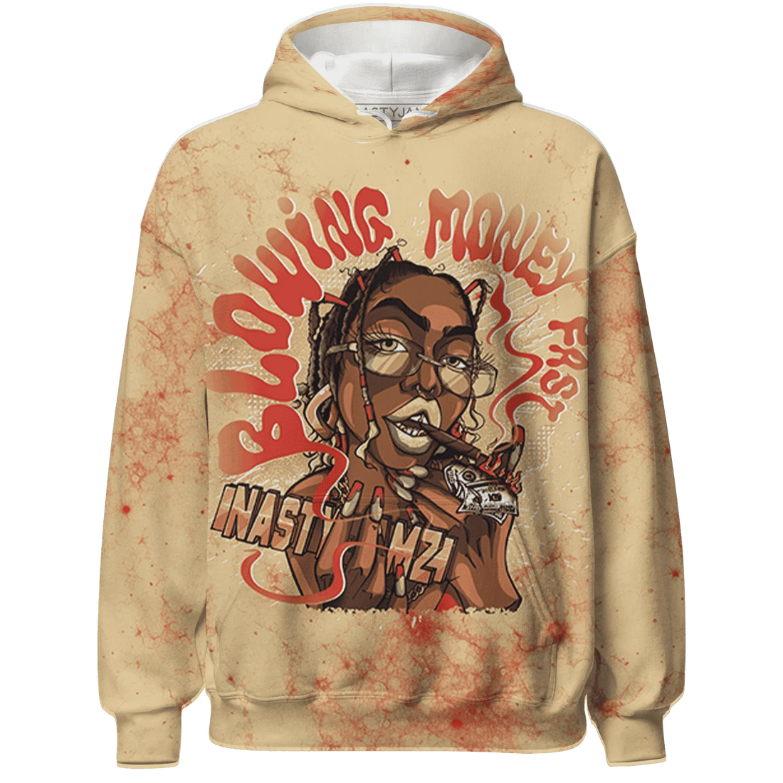 Dunk-Strawberry-Waffle-NastyJamz-Hoodie-Match-Blowing-Money-Fast-Girl-3D