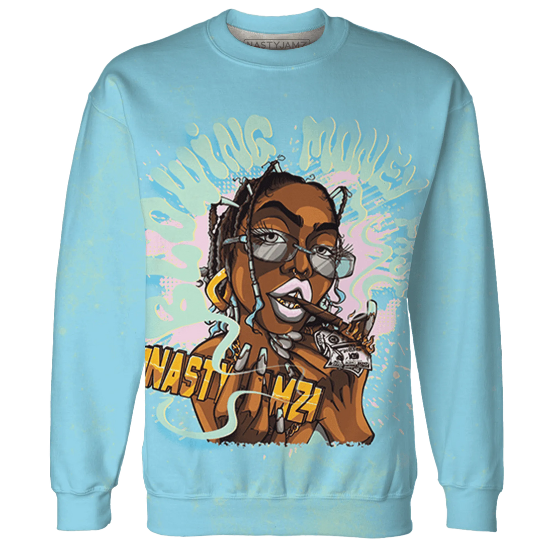 Dunk-Verdy-Visty-NastyJamz-Sweatshirt-Match-Blowing-Money-Fast-Girl-3D