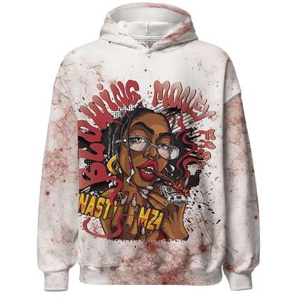 Cherry 12s Hoodie Match Blowing Money Fast Girl 3D All-Over Print - NastyJamz