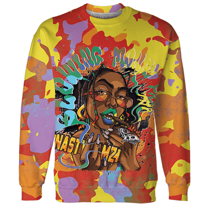 Mid GS Six Championships 1s Sweatshirt Match Blowing Money Fast Girl 3D All-Over Print - NastyJamz