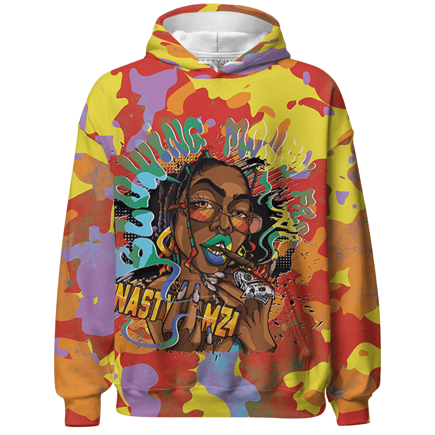 Mid GS Six Championships 1s Hoodie Match Blowing Money Fast Girl 3D All-Over Print - NastyJamz