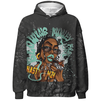 Green Glow 3s Hoodie Match Blowing Money Fast Girl 3D All-Over Print - NastyJamz